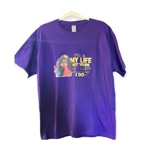 Handmade Purple Logo Shirt